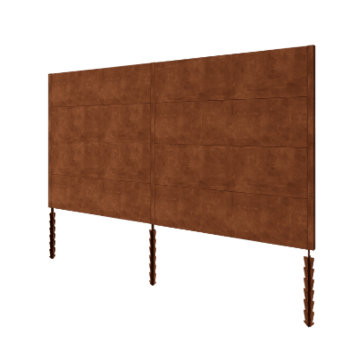 Ogrodzenie panelowe ze stali corten H4 - Kompletny zestaw - 378 x 6 x 190 cm