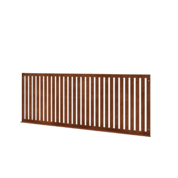 Ogrodzenia ozdobne ze stali corten S 149 x 60 cm