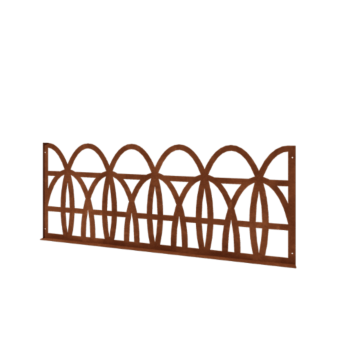 Ogrodzenia ozdobne ze stali corten T 149 x 60 cm