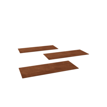 Płytka ogrodowa ze stali corten Prostokąt 60 x 25 cm