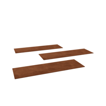 Płytka ogrodowa ze stali corten Prostokąt 75 x 25 cm