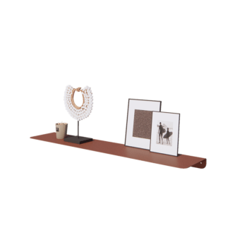 Stalowa półka ścienna - L-kształtne - 100 x 20 x 5 cm - Corten look