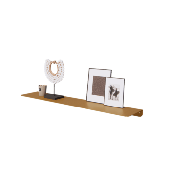 Stalowa półka ścienna - L-kształtne - 100 x 20 x 5 cm - Gold