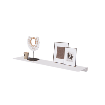 Stalowa półka ścienna - L-kształtne - 100 x 20 x 5 cm - RAL9010 matowy (biały)