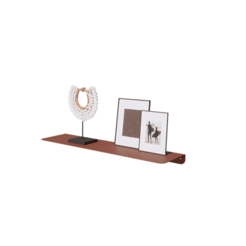 Stalowa półka ścienna - L-kształtne - 80 x 20 x 5 cm - Corten look