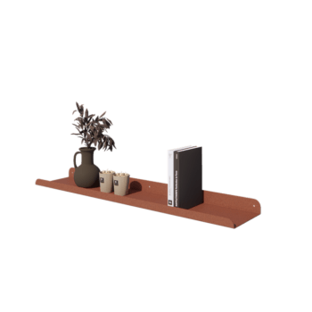 Stalowa półka ścienna - U-kształtne - 100 x 20 x 5 cm - Corten look