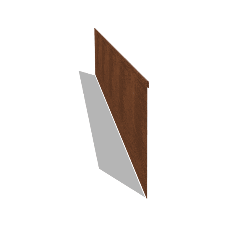 Zagięte obrzeże ogrodowe ze stali corten 35 cm (długość 240 cm)