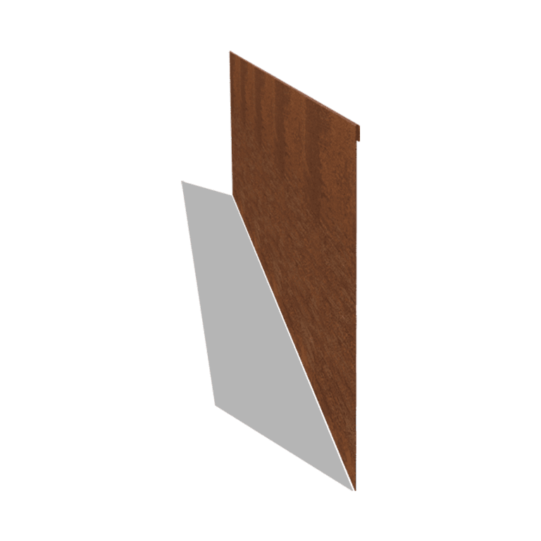 Obrzeże ze stali kortenowskiej kruszone 45 cm (długość 240 cm)
