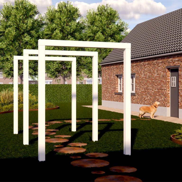 Prosta pergola stalowa malowana proszkowo 250 cm