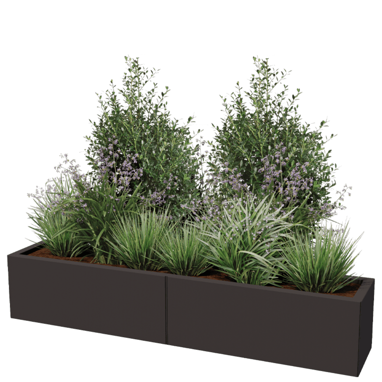 Donica stal malowana proszkowo Texas xxl 160 x 30 cm