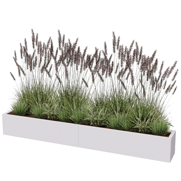Donica stal malowana proszkowo Texas xxl 240 x 30 cm