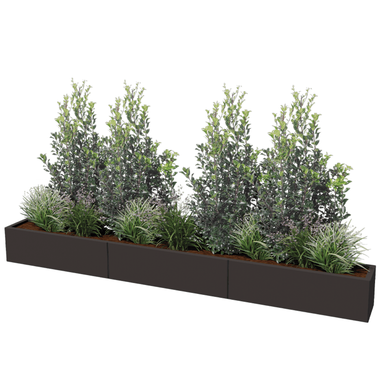 Donica stal malowana proszkowo Texas xxl 300 x 30 cm