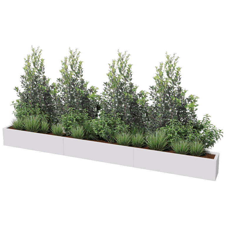 Donica stal malowana proszkowo Texas xxl 360 x 30 cm