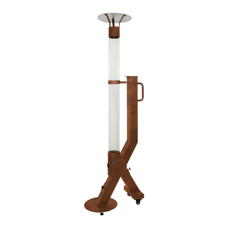 Ogrzewacz tarasowy na pellet - Rocket - Corten