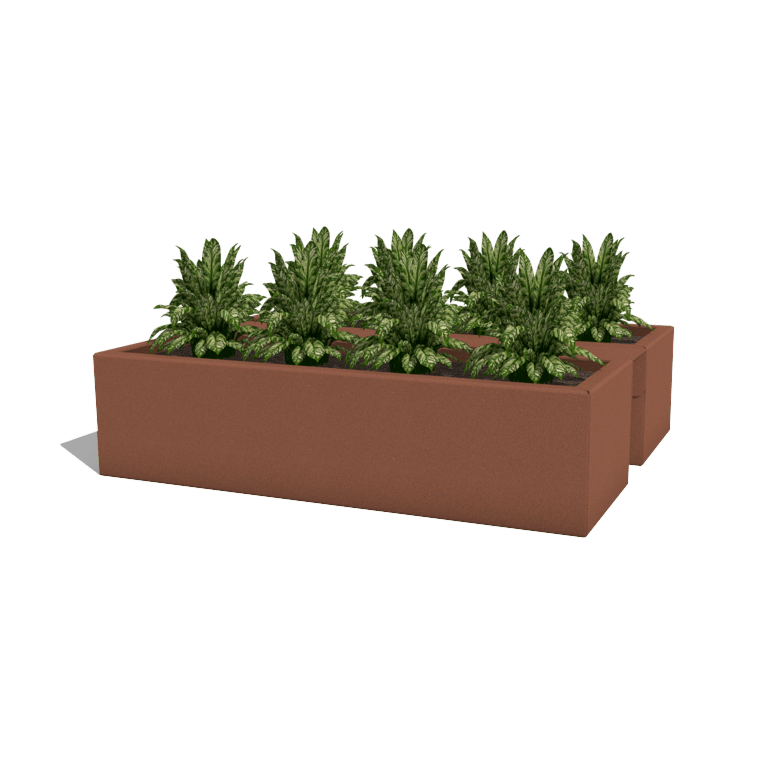Donica balkonowa stal malowanej proszkowo 60 cm