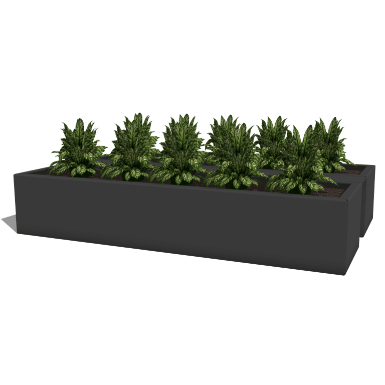 Donica balkonowa stal malowanej proszkowo 80 cm