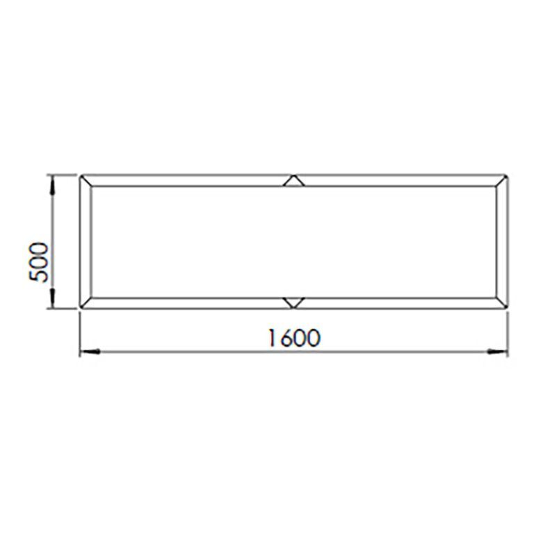Donica ze stali corten Texas xxl 160 x 50 cm