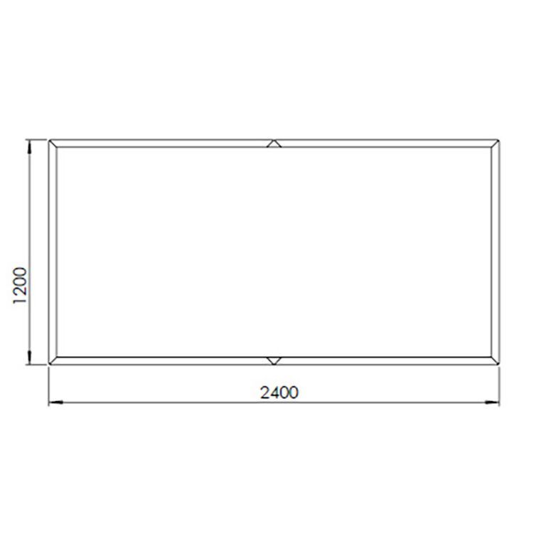 Donica ze stali corten Texas xxl 240 x 120 cm