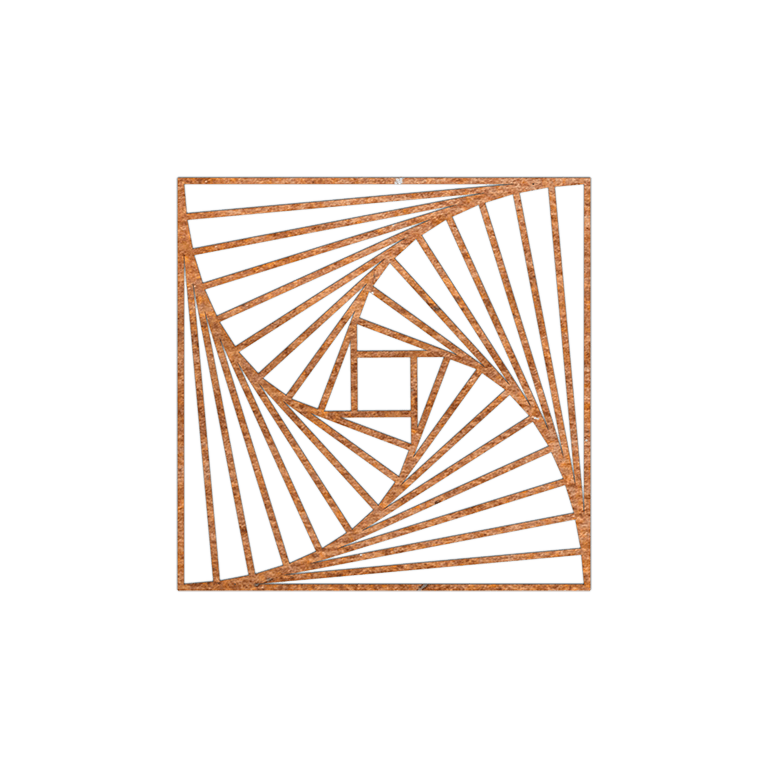 Kształty geometryczne Dekoracja ścienna ze stali Corten 3.0
