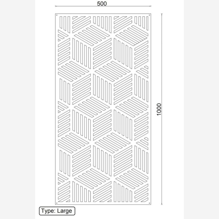 Kształty geometryczne Metalowa dekoracja ścienna 1.0 *OP=OP