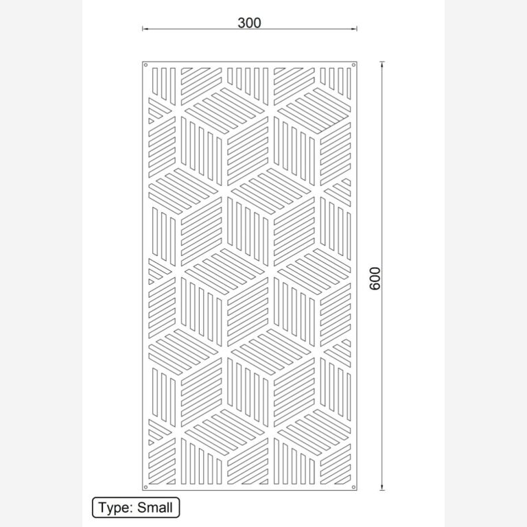 Kształty geometryczne Metalowa dekoracja ścienna 1.0 *OP=OP