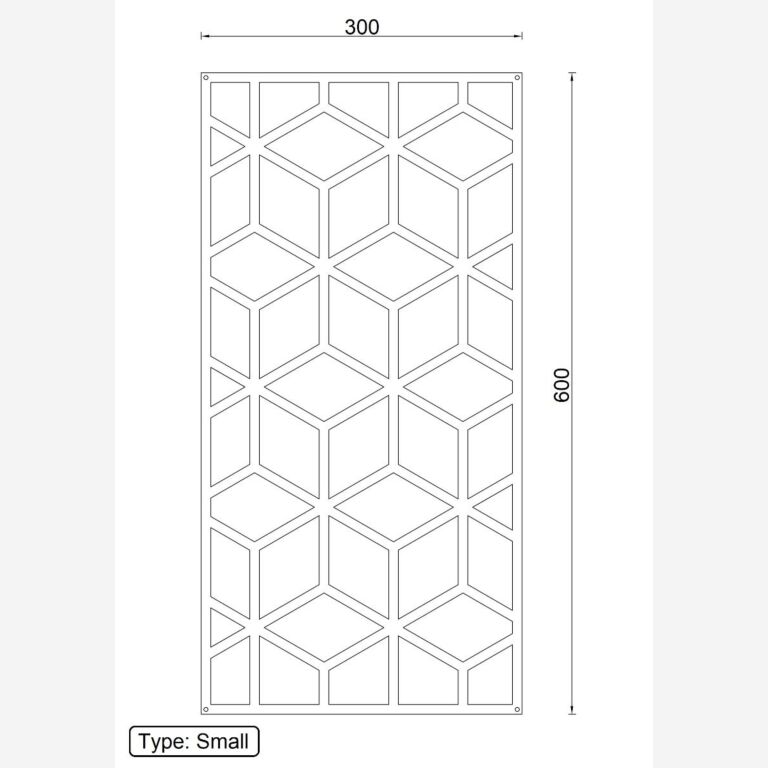 Kształty geometryczne Metalowa dekoracja ścienna 2.0