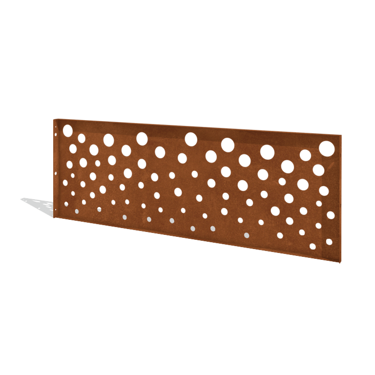 Ogrodzenie ze stali Corten H panelu B 180 x 63,3 cm