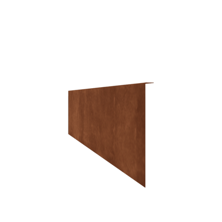 Odgięte obrzeże ogrodowe ze stali corten 34 cm (długość 240 cm)