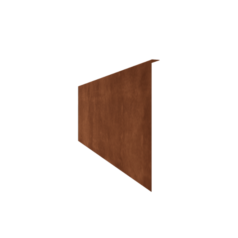 Odgięte obrzeże ogrodowe ze stali corten 45 cm (długość 150 cm)