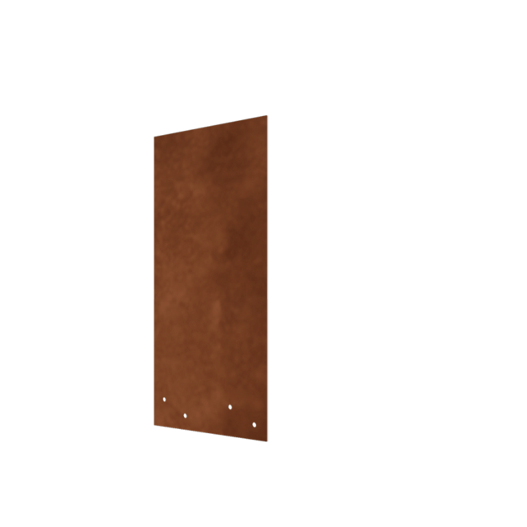 Płyta łącząca proste stal corten o wysokości XL 45 cm