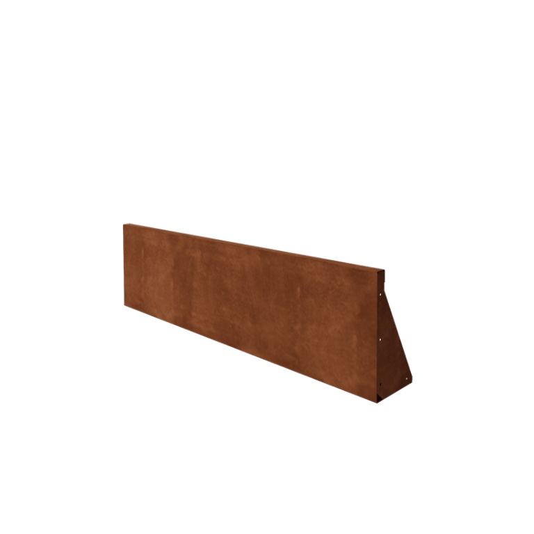 Mur oporowy ze stali corten - Proste - 150 x 40 cm