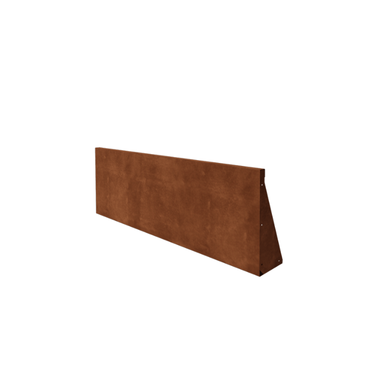 Mur oporowy ze stali corten - Proste - 150 x 50 cm