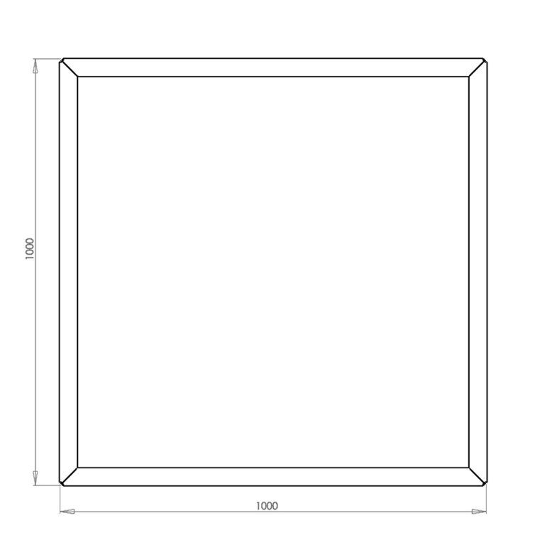 Donica stal malowana proszkowo Miami 100 x 100 cm