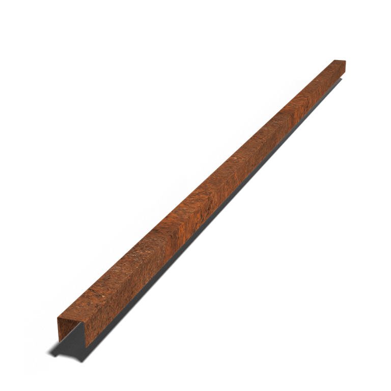 Profil U-kształtny ze stali corten 5 x 5 x 5 cm (długość 240 cm)