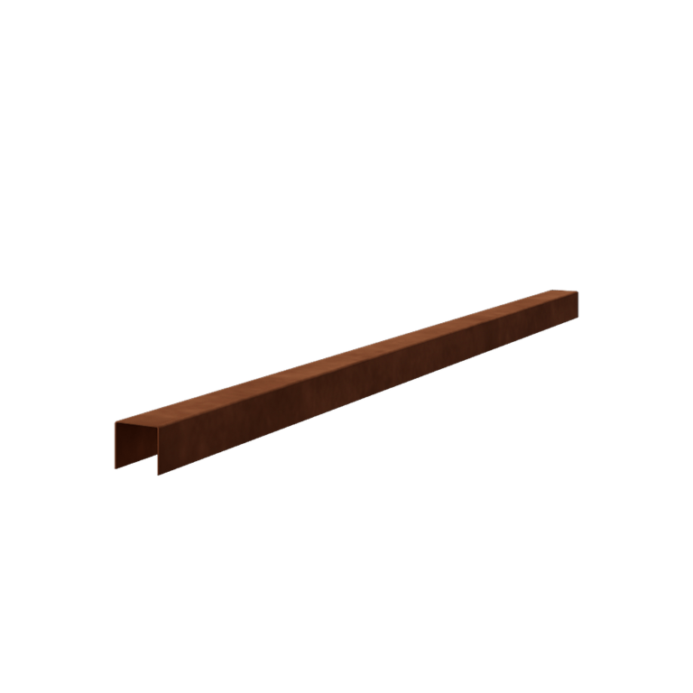 Profil U-kształtny ze stali corten 5 x 5 x 5 cm (długość 240 cm)