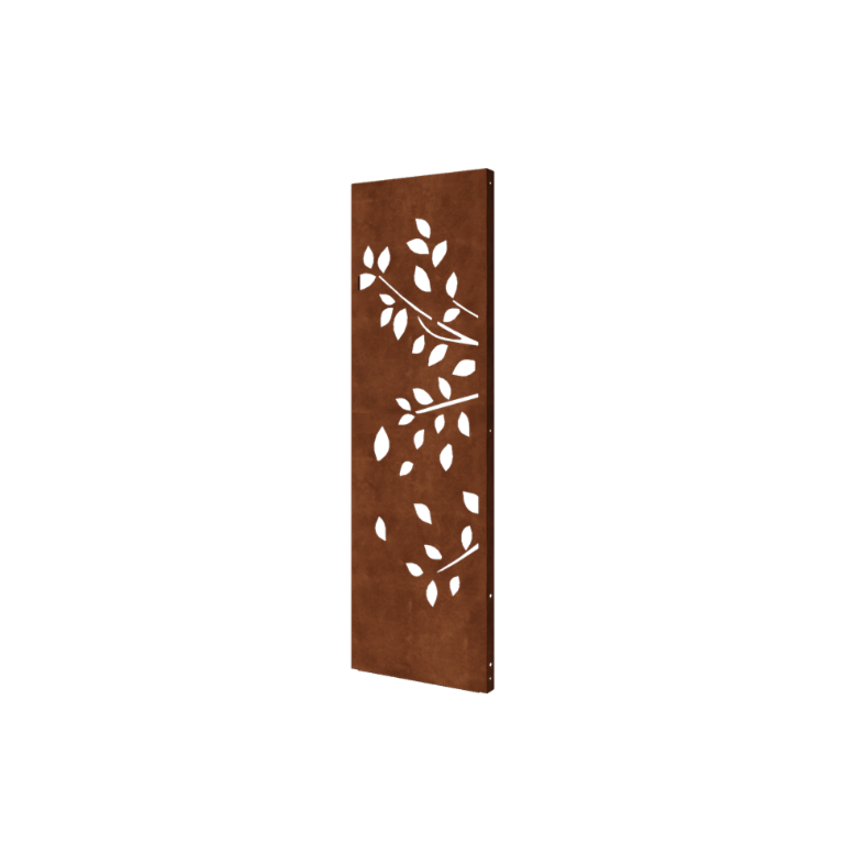 Panel dekoracyjny ze stali corten - Drzewo - Deel 1 - 60 x 6 x 190 cm