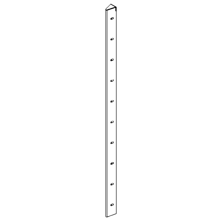 Element narożny stal malowana proszkowo 30° 100 cm