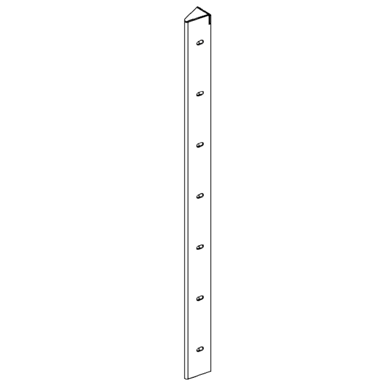 Element narożny stal malowana proszkowo 30° 70 cm