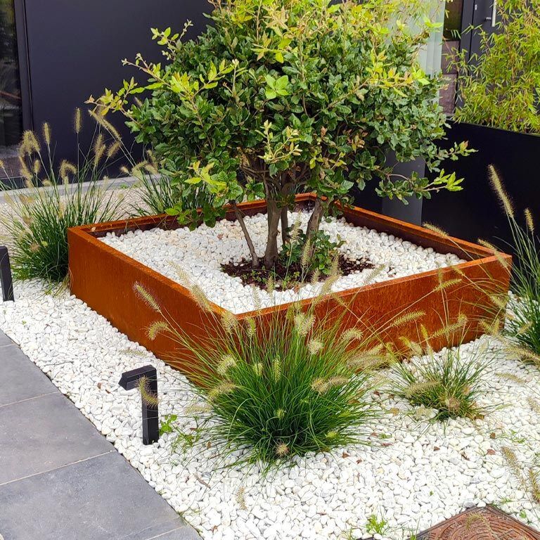 Donica ze stali corten Miami 120 x 120 cm