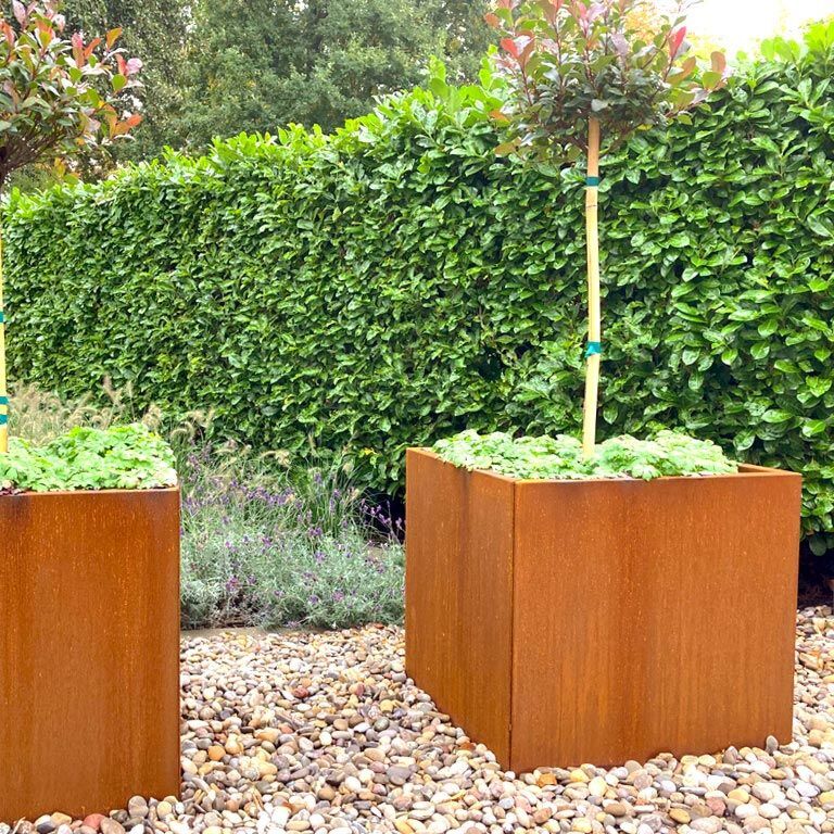 Donica ze stali corten Miami 70 x 70 cm