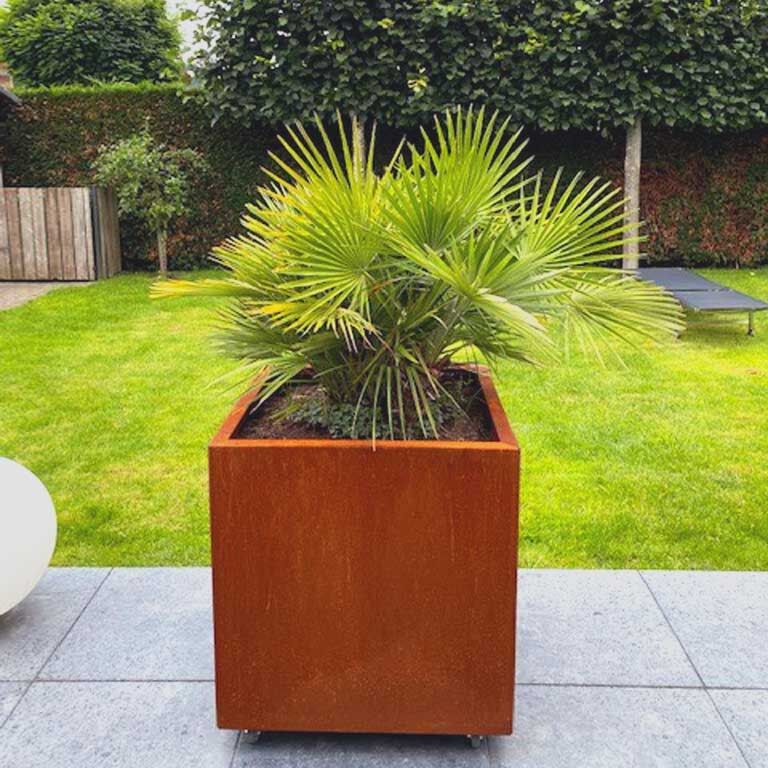 Donica ze stali corten Miami 70 x 70 cm