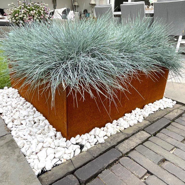Donica ze stali corten Miami 80 x 80 cm