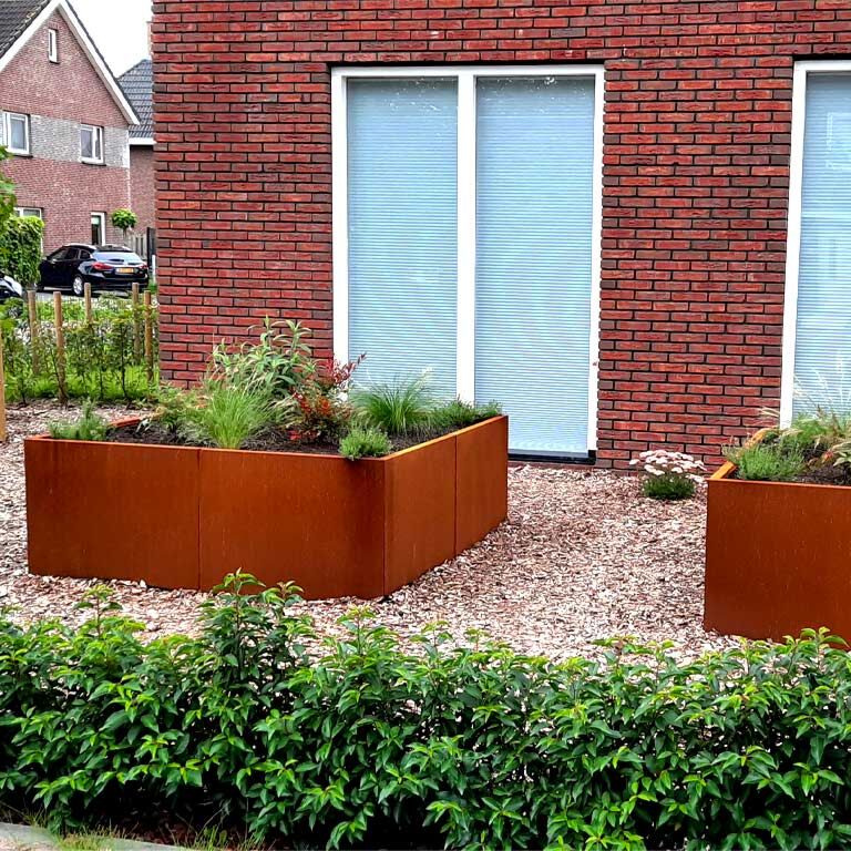Donica ze stali corten Miami xxl 160 x 160 cm