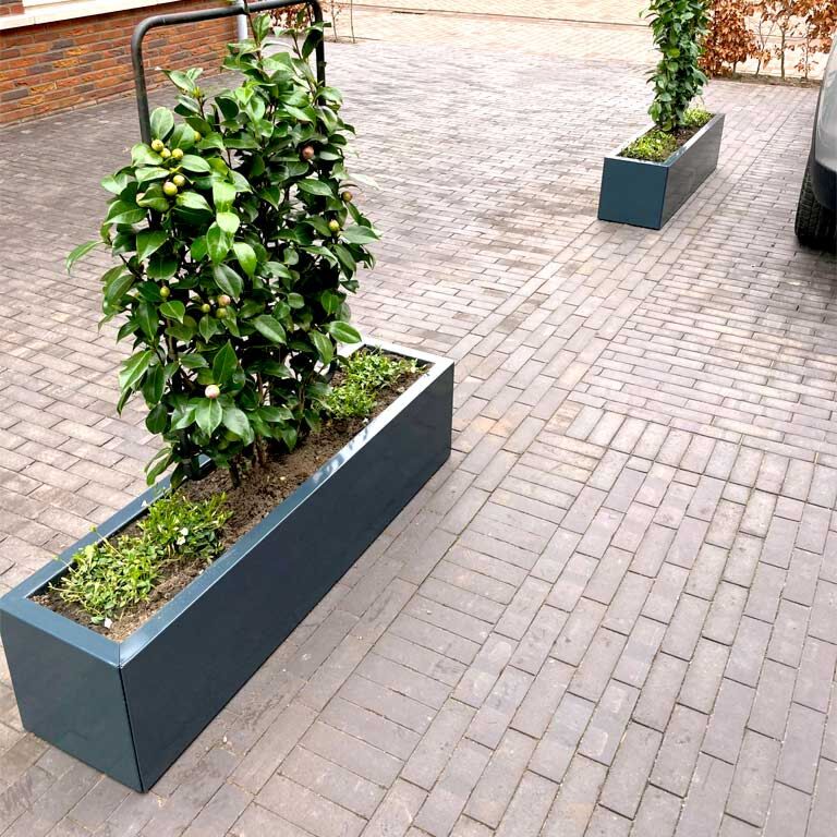 Donica stal malowana proszkowo Texas 30 x 100 cm