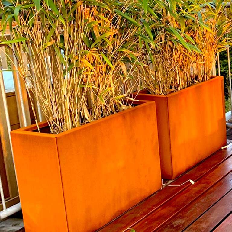 Donica ze stali corten Texas 30 x 120 cm