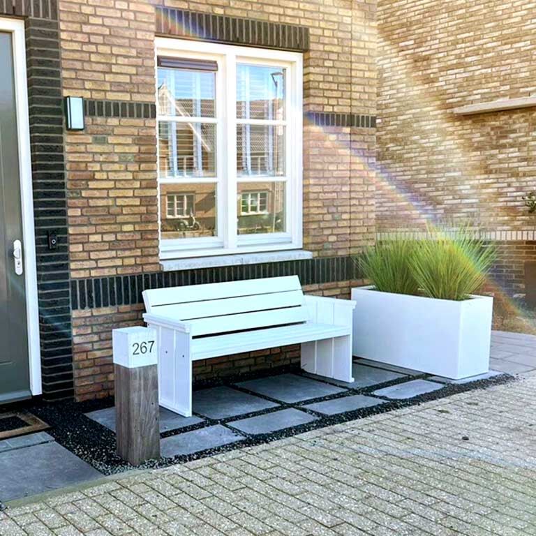 Donica stal malowana proszkowo Texas 30 x 80 cm