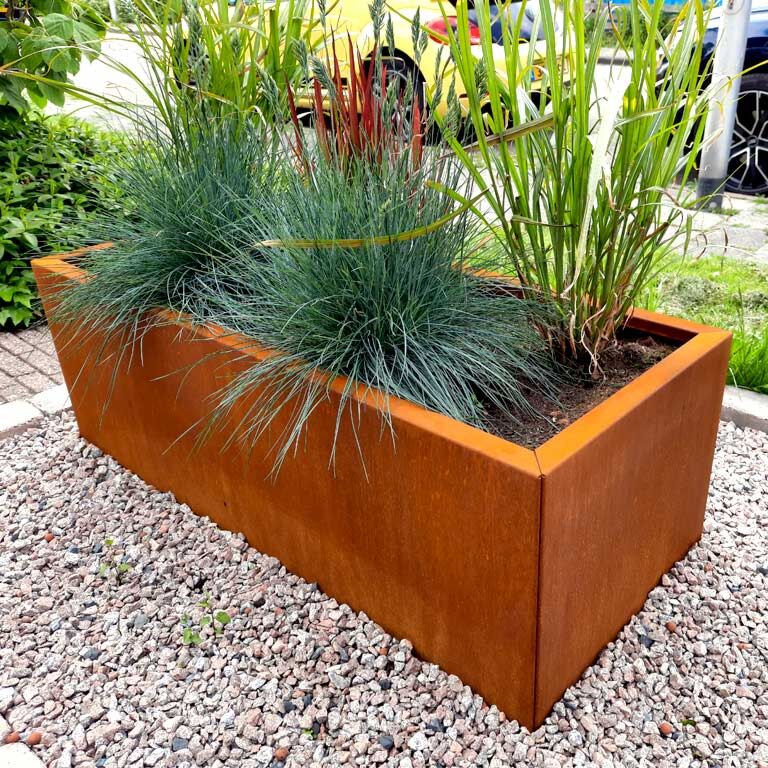Donica ze stali corten Texas 50 x 120 cm