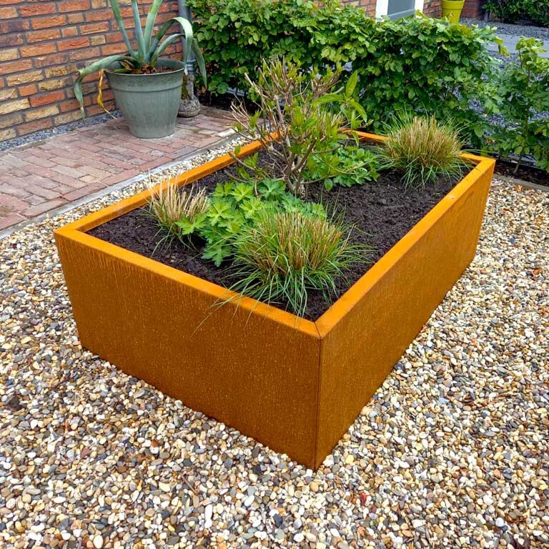 Donica ze stali corten Texas 80 x 120 cm