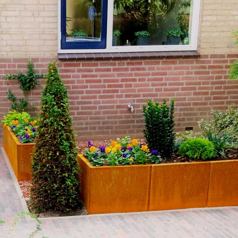 Donica ze stali corten Texas xxl 150 x 50 cm