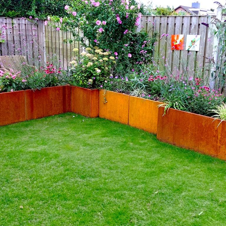 Donica ze stali corten Texas xxl 200 x 60 cm